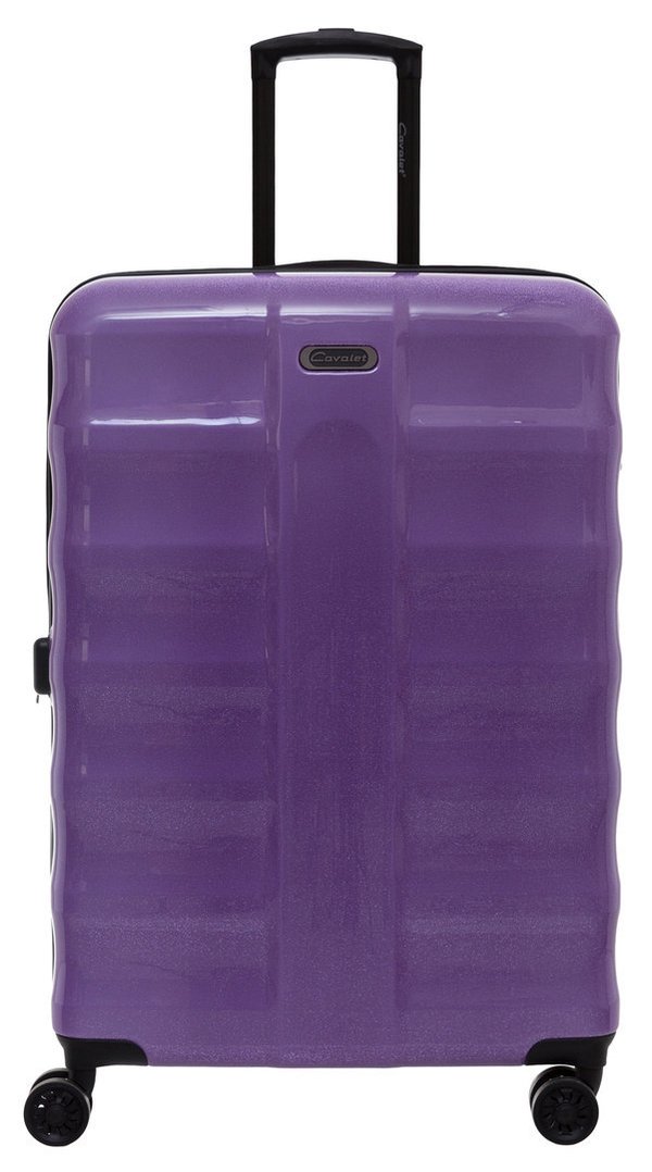 Reisegepäck Cavalet TSA Trolley Koffer Glitzer Lila Purple 74 cm groß
