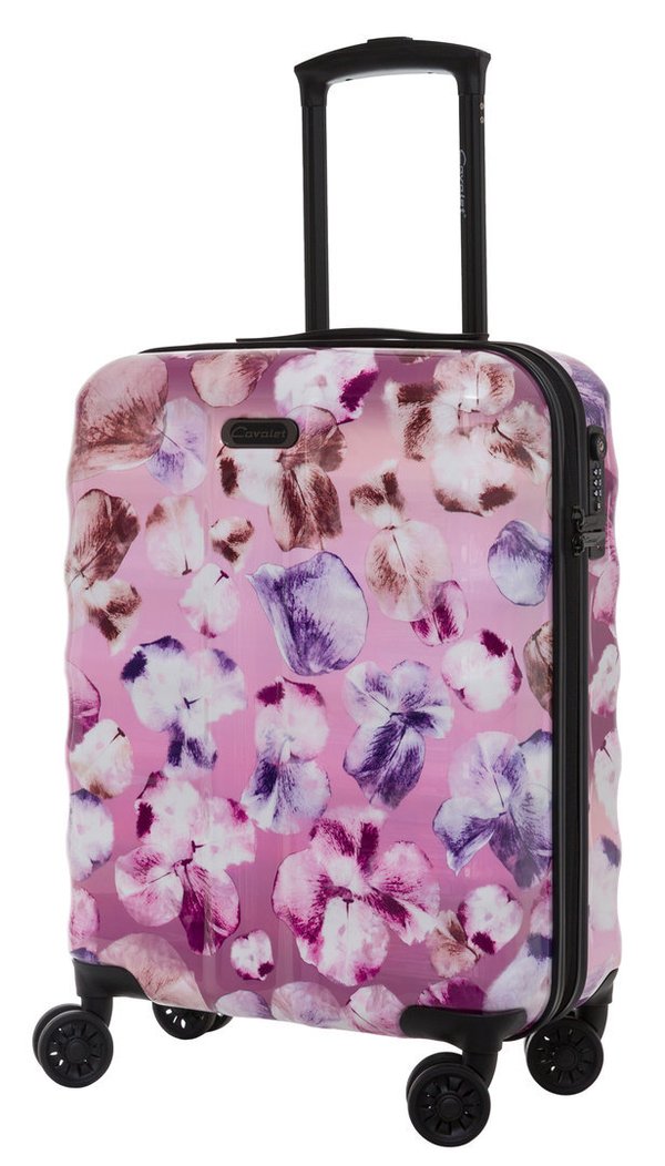 Handgepäck Koffer Cavalet Trolley Kinder Motiv Pink Blume Bunt 55 cm