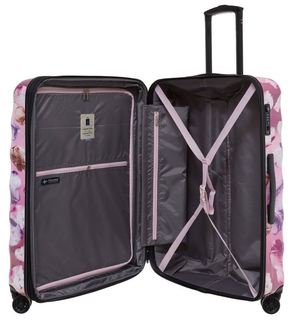 Reisegepäck Cavalet Koffer Trolley Print Pink Blume Lila Bunt 74cm