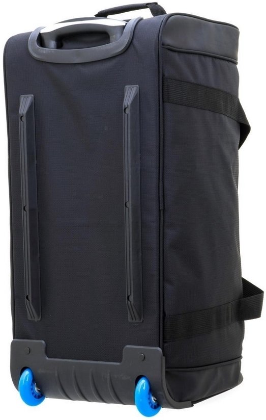 mittlerer 60 cm Rollen Reisetasche Trolley Leicht Fitnesstasche Schwarz