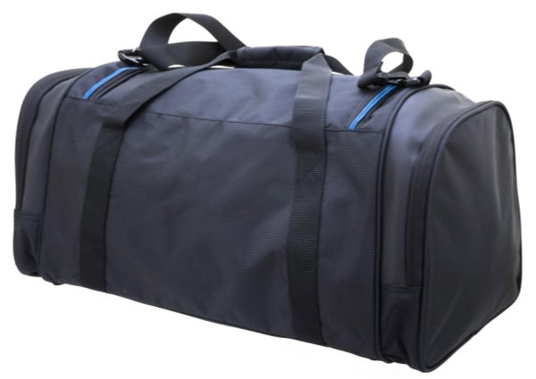 Mittelgroßer Reisetasche 60 cm Sporttasche Schultertasche Schwarz Blau