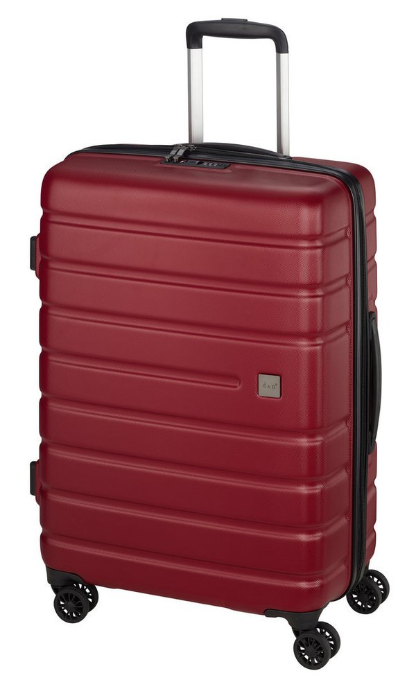 Reise Hartschalen TSA Koffer Mittlerer 70 Li Rollen Trolley 67 cm Rot Bowatex