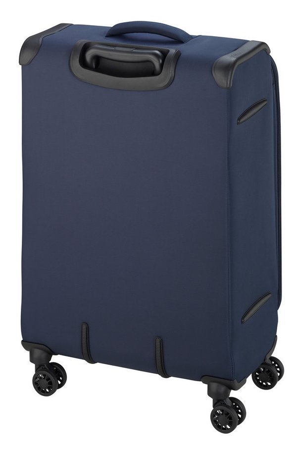 Leichter 2,2 kg Bordgepäck Reisetrolley Koffer Rollen 58 cm Dunkel Blau Bowatex