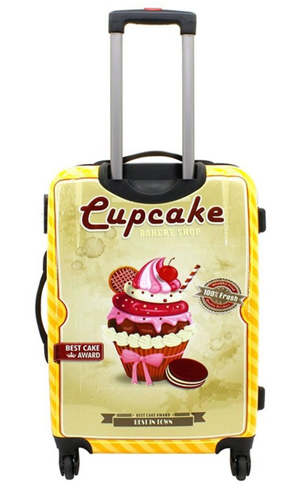 Bordgepäck Koffer Reise Trolley Cupcake Kuchen Hartschale 55cm F23 Bowatex