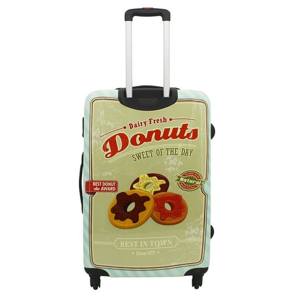 Handgepäck Koffer Reise Hartschale Trolley Donut Kuchen 54cm F23 Bowatex