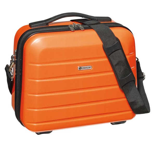 Koffer Schminkkoffer Box Beautycase Orange 12 LI Kosmetikkoffer Bowatex