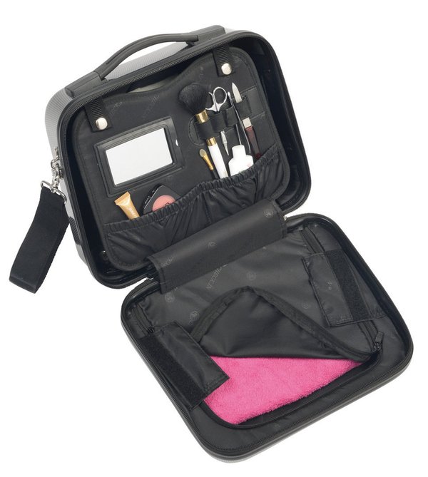 Bowatex Kosmetikkoffer Box Schminkkoffer Beautycase Koffer Pink 12 LI