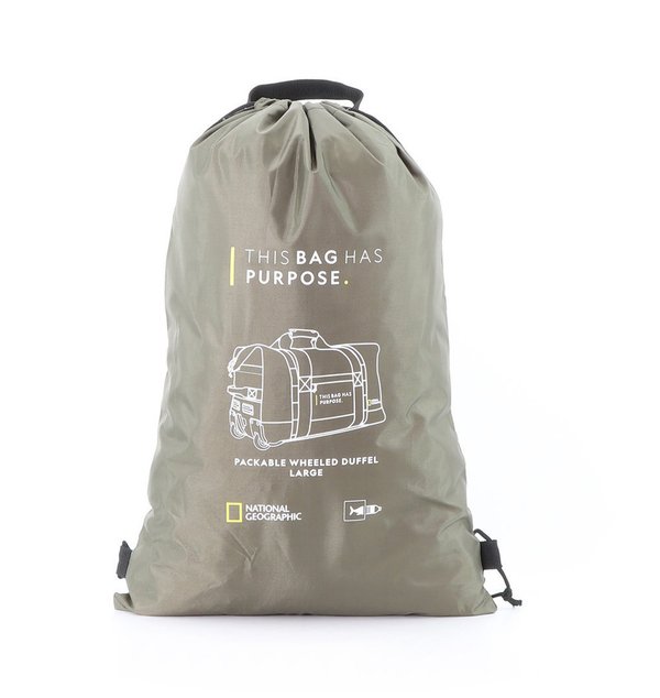 Reisetasche Rollentasche Faltbare 59 cm 50 li 1,1 kg Grün Khaki Nat Geo