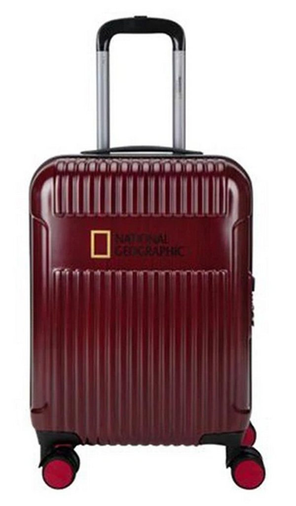 Handgepäck Koffer National Geographic Komfort Rollen Trolley Rot 55 cm