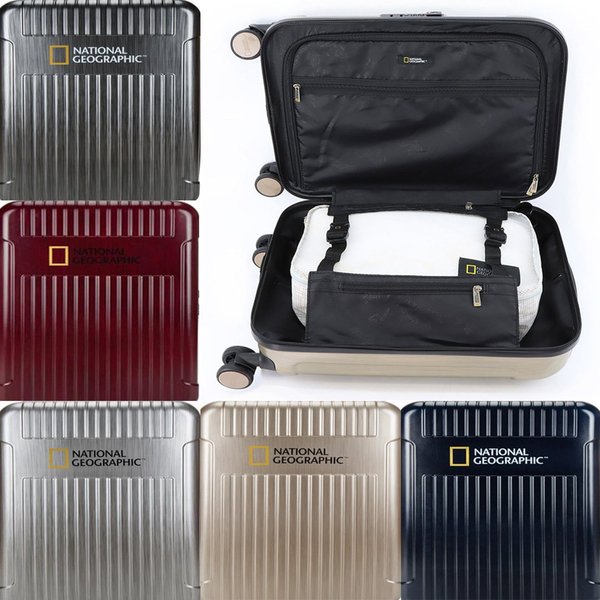 Handgepäck Koffer National Geographic Komfort Rollen Trolley Rot 55 cm
