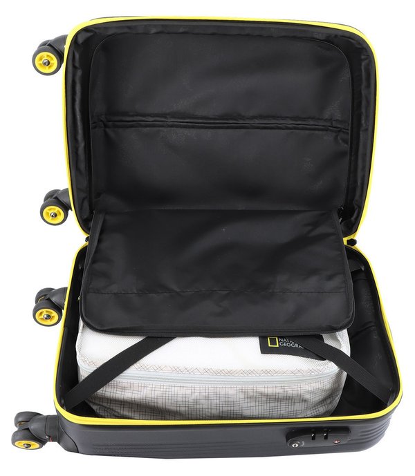 Rollen Koffer National Geographic Handgepäck Trolley Schwarz 54 cm klein