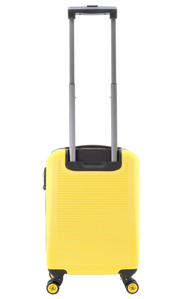 4 Rollen Handgepäck Reisekoffer National Geographic Trolley Gelb 54 cm