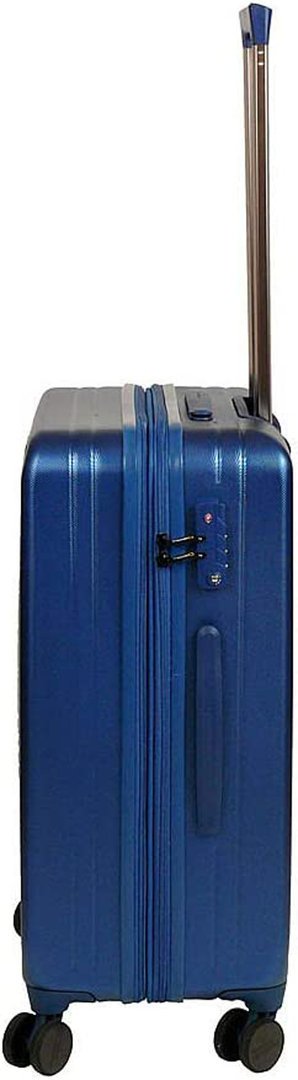 mittelgroßer Reise Koffer National Geographic Rollen Trolley Blau 68 cm