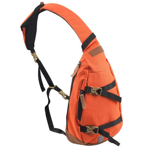 Crossover Shoulder Body Bag Schultertasche Orange 30 cm