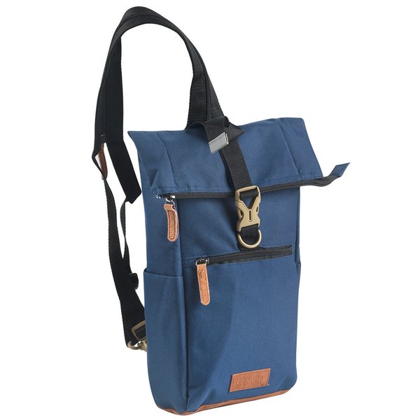 Shoulder Crossover Body Bag Schultertasche Blau 45 cm