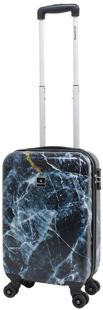 Saxoline Handgepäck Reise Koffer Trolley Marble Bunt 55 cm klein