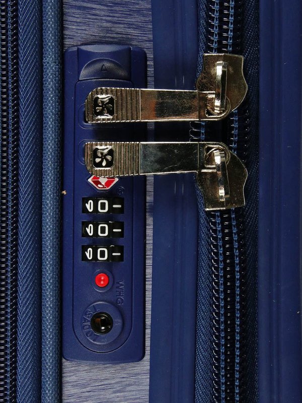 Aktenkoffer Aktentrolley Pilotenkoffer Reisekoffer Koffer Blau 55 cm
